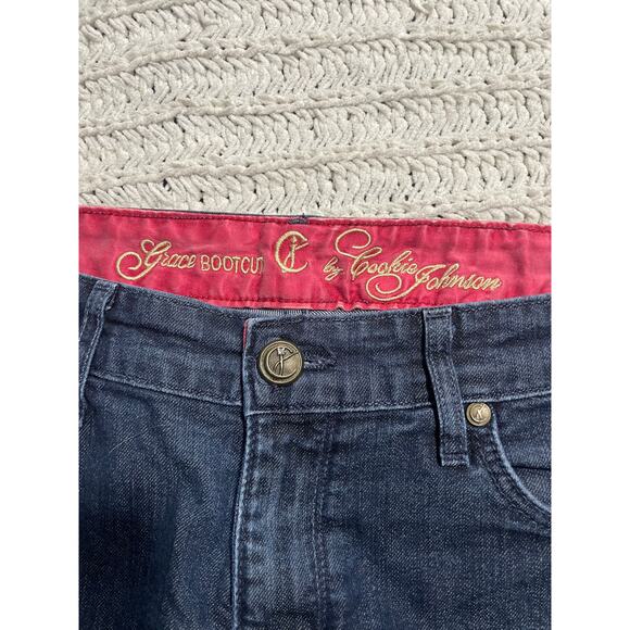 Cookie Johnson Grace Bootcut Jeans CJ089 Women's Size 29 Blue Denim Made in USA - Picture 6 of 13